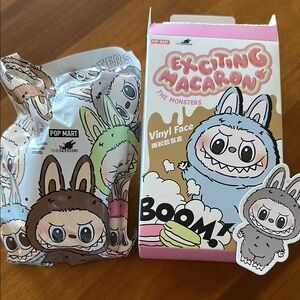 Pop Mart Exciting Macaron Vinyl Face Stuffed Animal Sesame Bean NIB